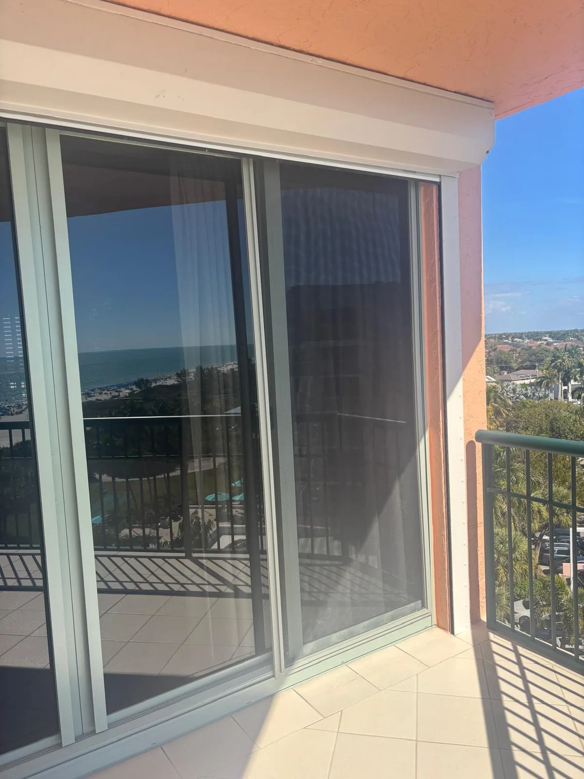 Screen door frame damage from Fort Pierce salt air